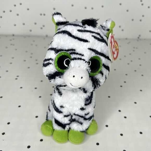 💚 Beanie Boos 💚 2011 Zig-Zag the Zebra limited edition new